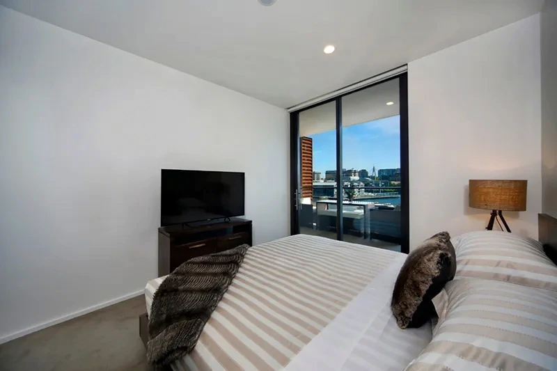Master bedroom with serene outlook