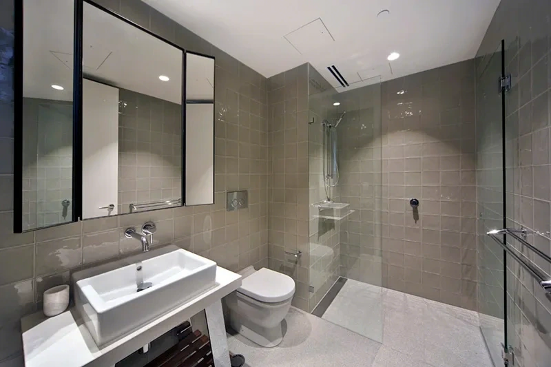 Bathroom with walk-in shower