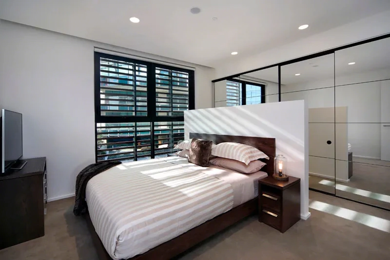 Master bedroom with serene outlook