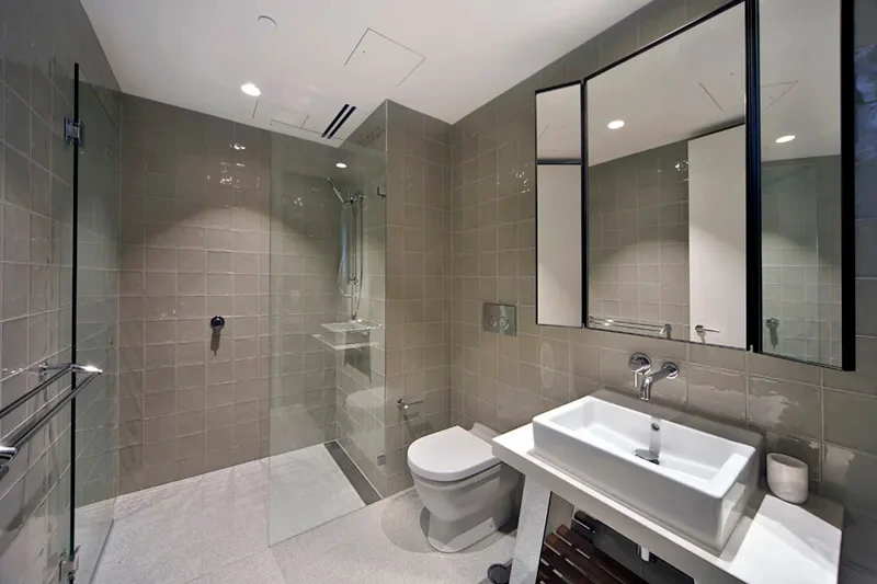 Bathroom with walk-in shower