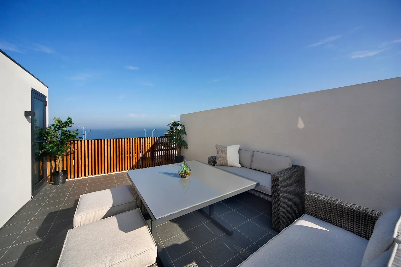 Private rooftop terrace with bay views on The Esplanade, Brighton Beach
