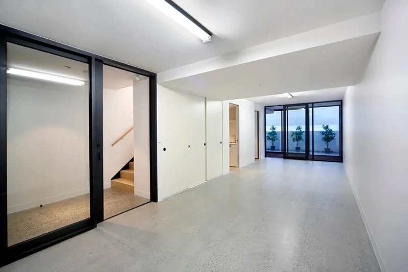 Double remote garage with two car spaces