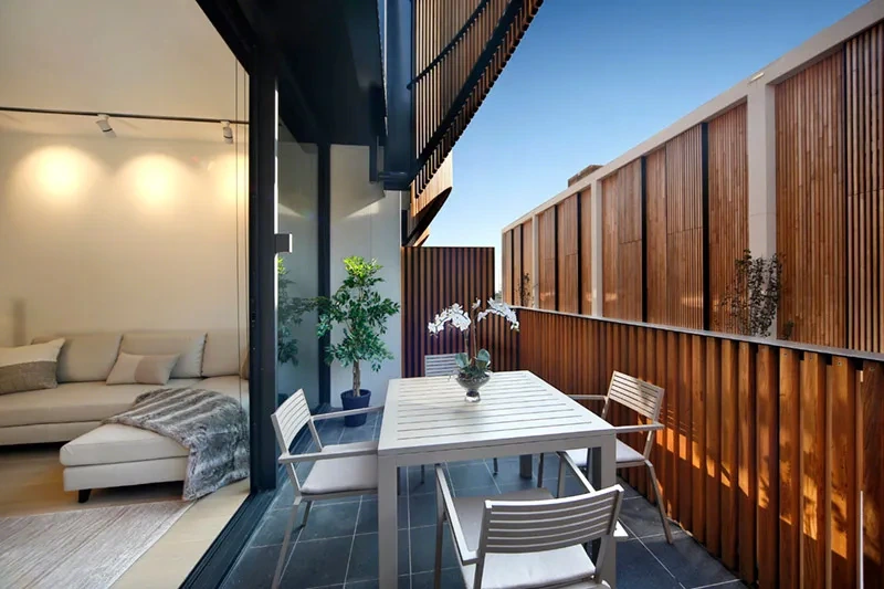 Private balcony off the living area