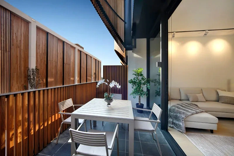 Private balcony off the living area