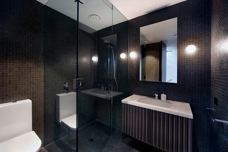 Main bathroom in the Grand Townhome Residence