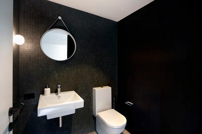 Powder room in the Grand Townhome Residence