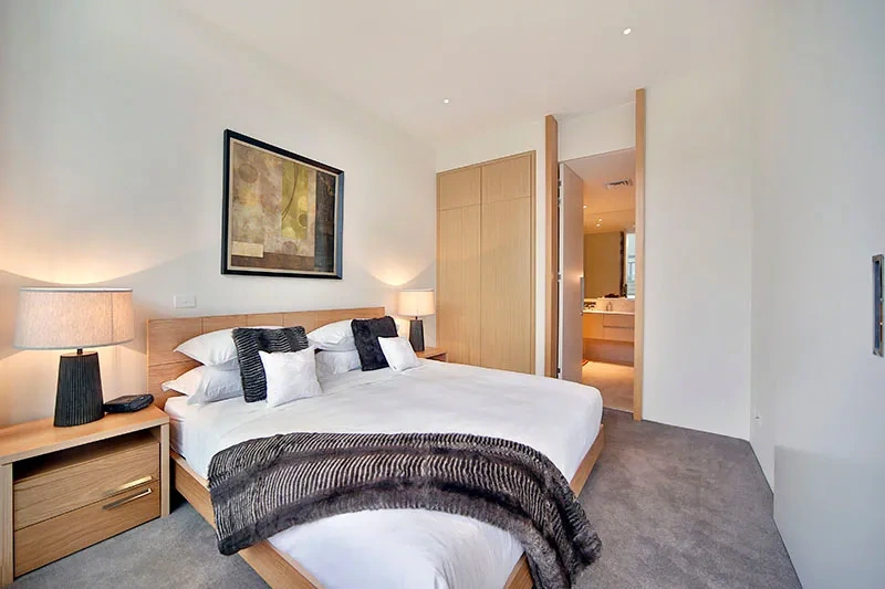 Master bedroom in the Brighton penthouse