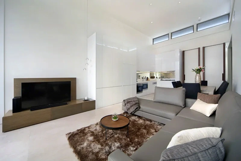Three-bedroom penthouse open-plan living in Brighton