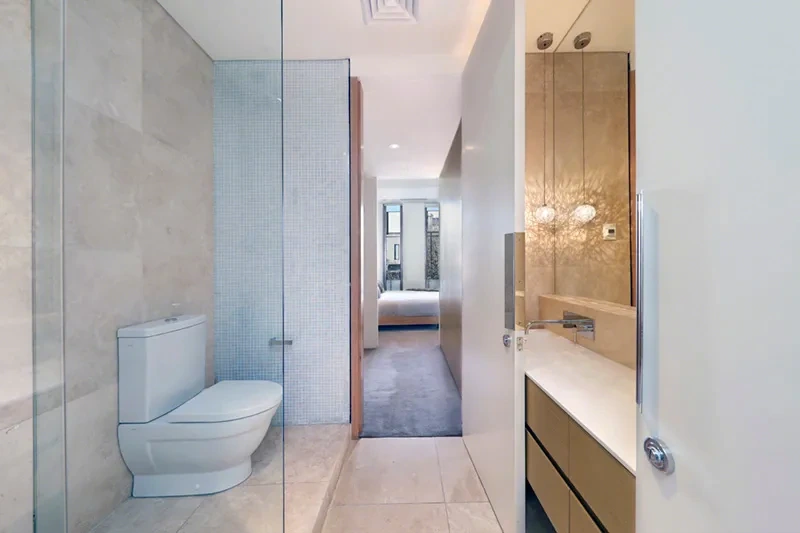 Master bedroom ensuite in the Brighton corner penthouse