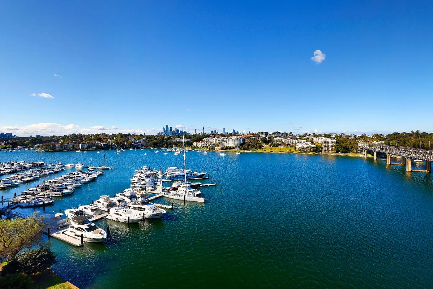 Sydney Harbour water views from the residence in Drummoyne