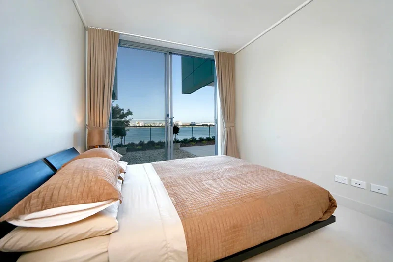 Chic furnished master bedroom