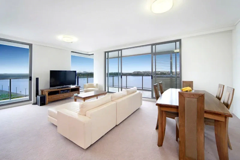 Expansive open-plan living and dining area