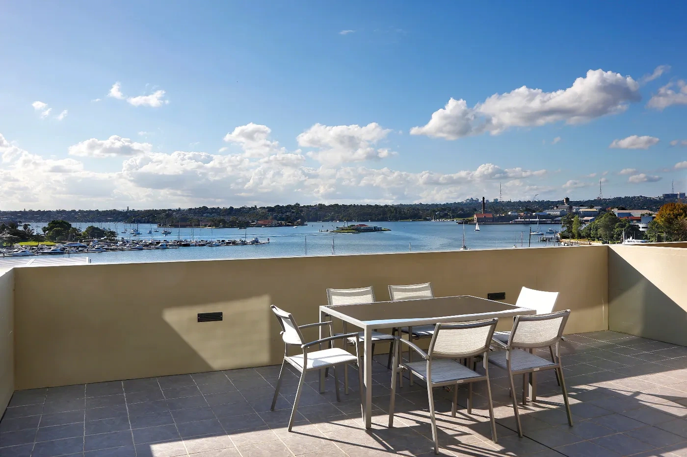 North-facing oversized terrace with sweeping Sydney Harbour views in Rozelle
