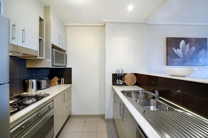 Modern kitchen with quality fittings and appliances