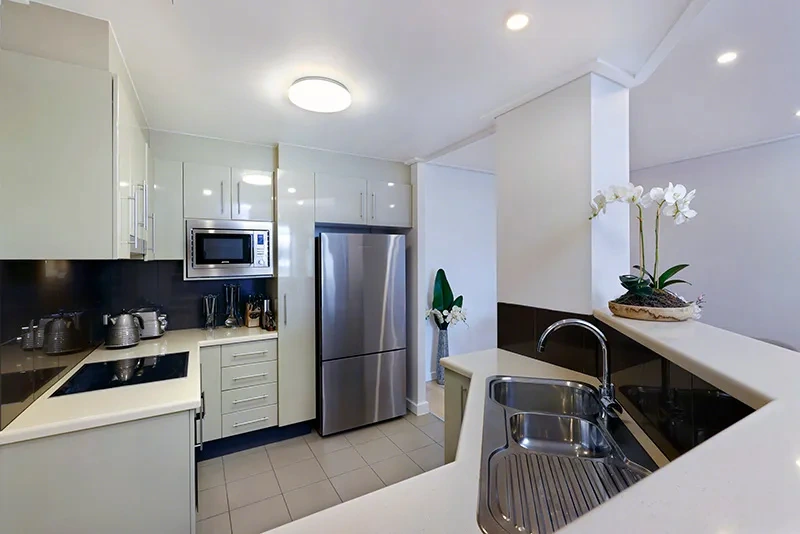 Modern kitchen with quality fittings and appliances