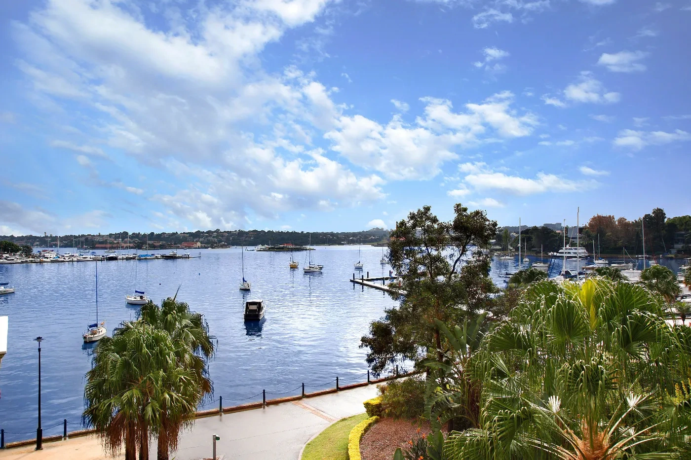 Mesmerising Sydney Harbour view from the waterfront terrace in Rozelle