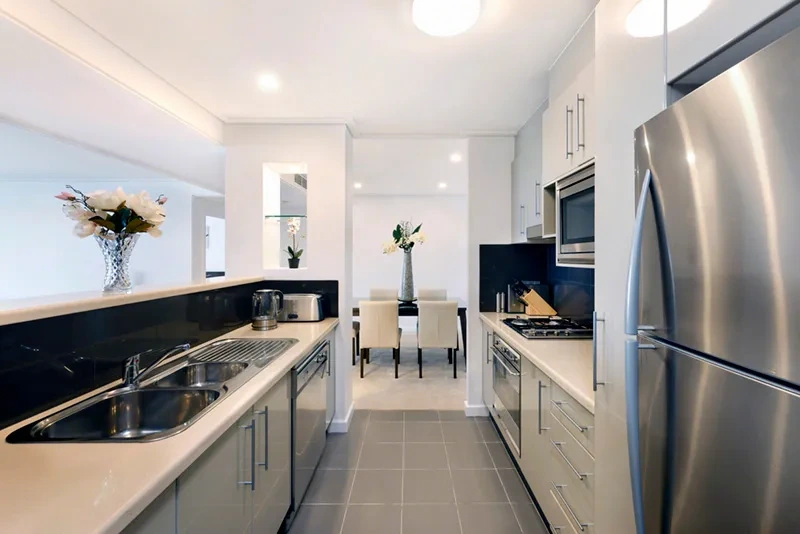 Modern kitchen with quality fittings and appliances